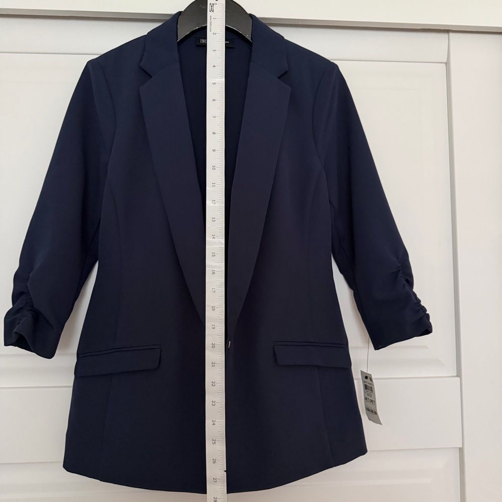 INC International Concepts Deep Blue Blazer - Picture 4 of 8